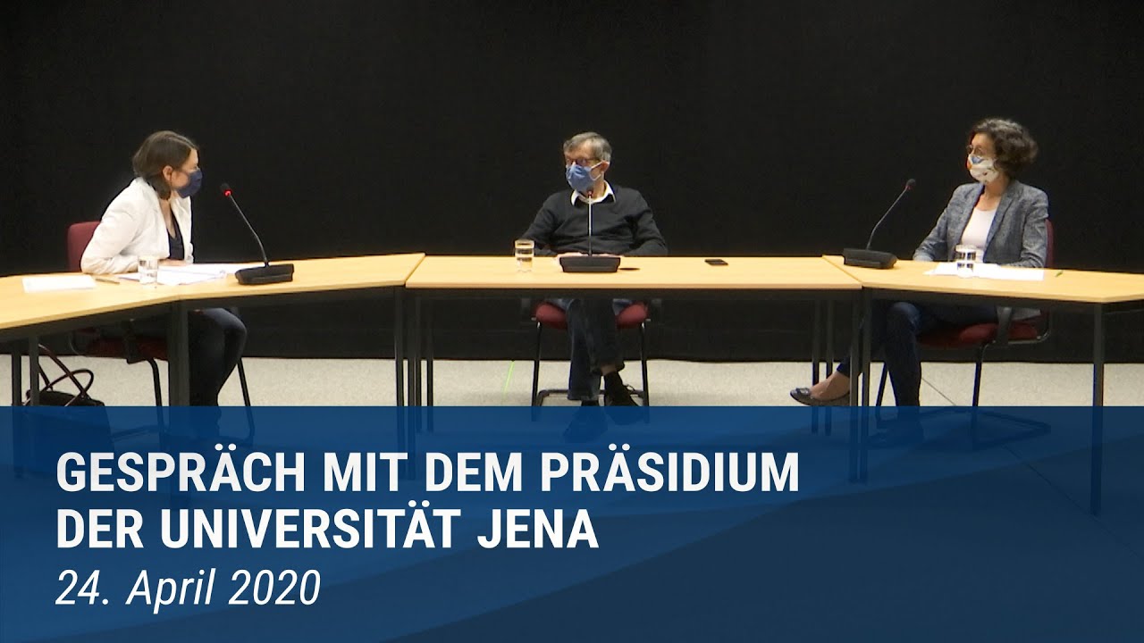 Gespräch mit dem Präsidenten und der Vizepräsidentin für Studium und Lehre zum Sommersemester 2020