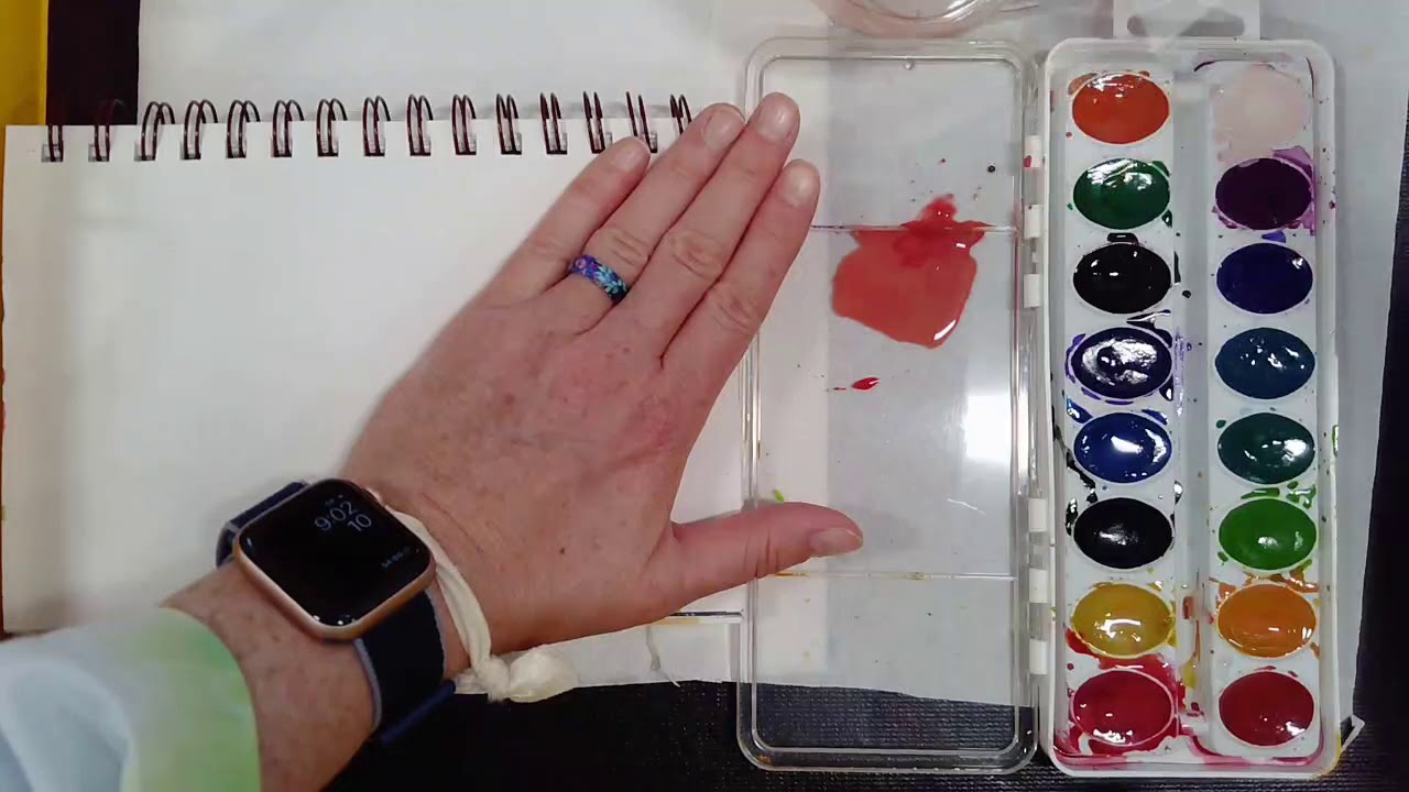 How I mix my skin color with watercolor