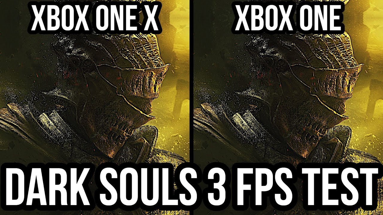Dark Souls 3 Xbox One X vs Xbox One Frame Rate Comparison