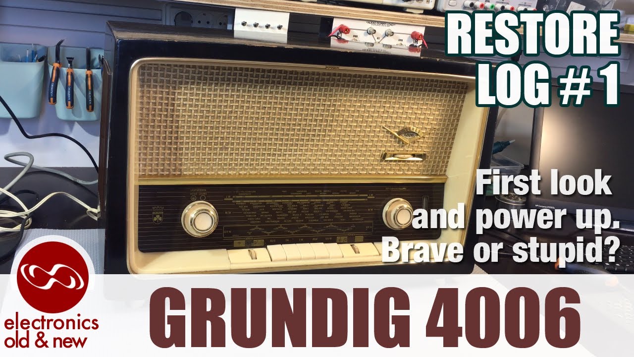 Реставрация стереолампового радиоприемника Grundig 4006, часть 1. Первый взгляд и включение. Смел...
