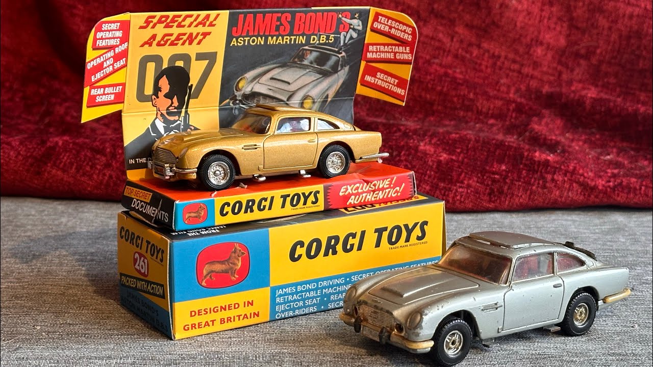 Джеймс Бонд DB5 от Corgi: тогда, сейчас (и снова)! 300 видео в память о нём!
