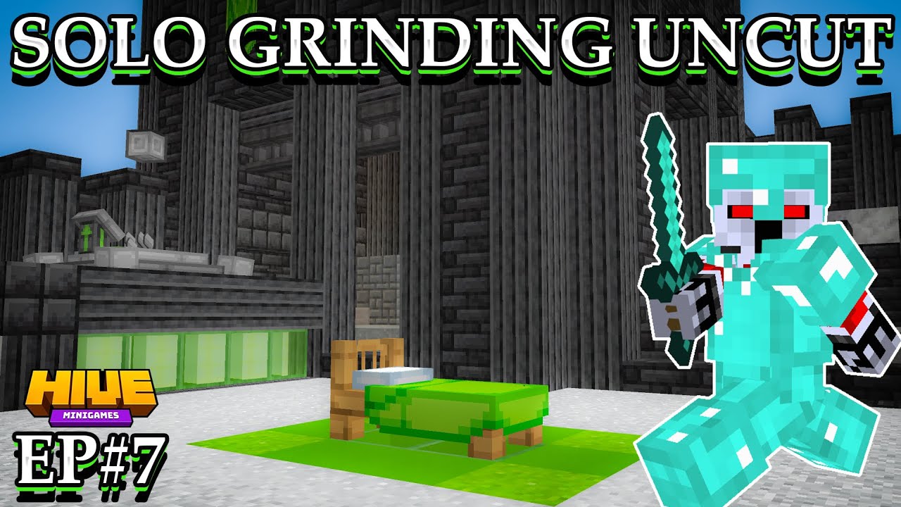 Hive Bedwars Solo Grinding EP#7 UNCUT GAMEPLAY