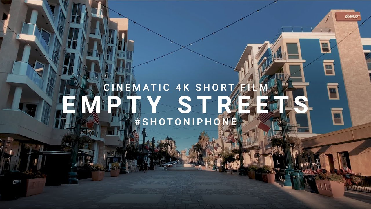 iPhone SE (2020) Cinematic 4k - Empty Streets, San Diego - COVID-19