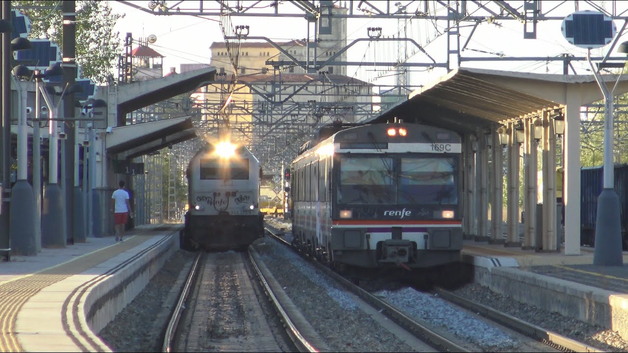 Trenes en Avila, la capital de provincia más alta de España.