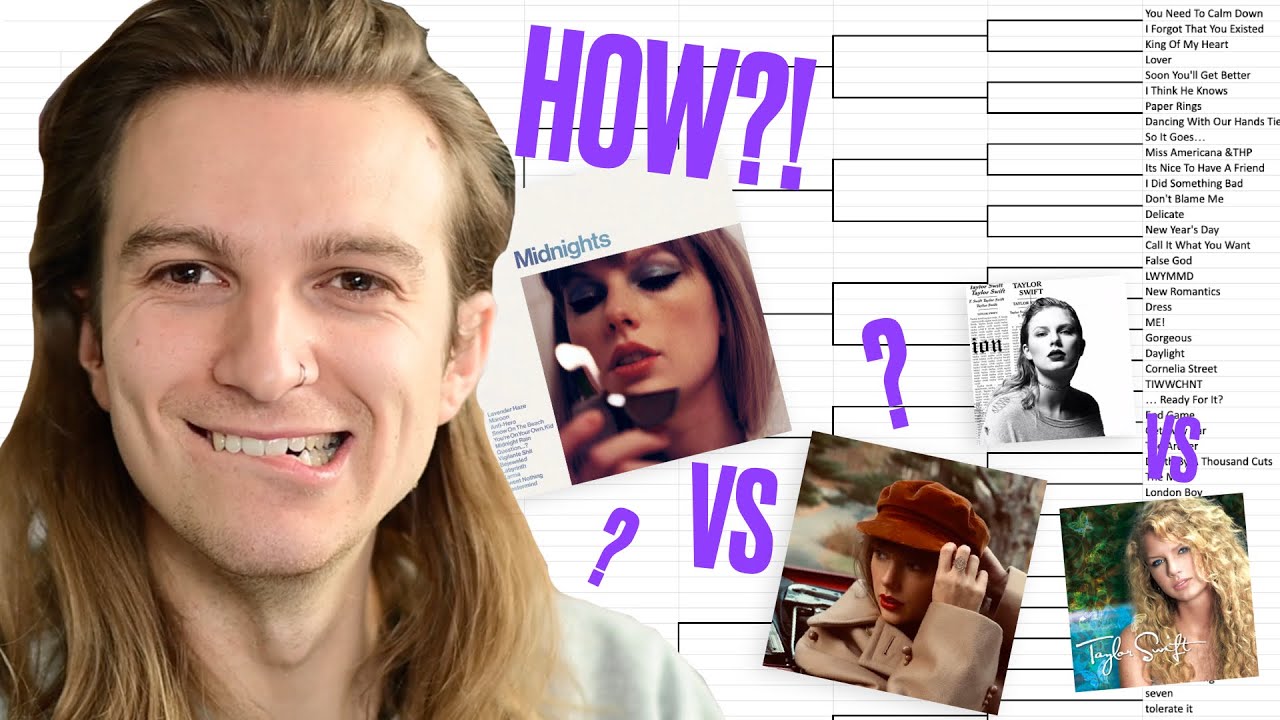 I Do the ULTIMATE Taylor Swift Song Bracket (EVERY SONG!!)