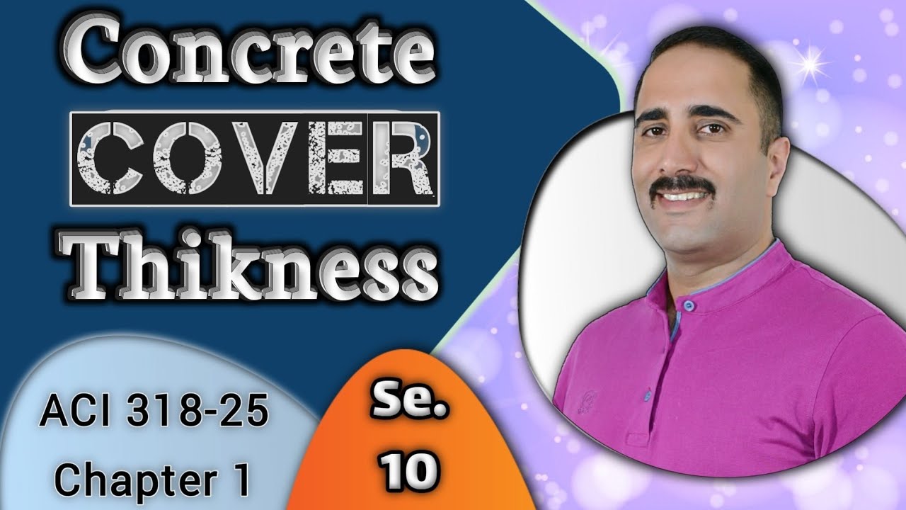 How to define concrete cover in reinforced concrete design as per ACI 318-25