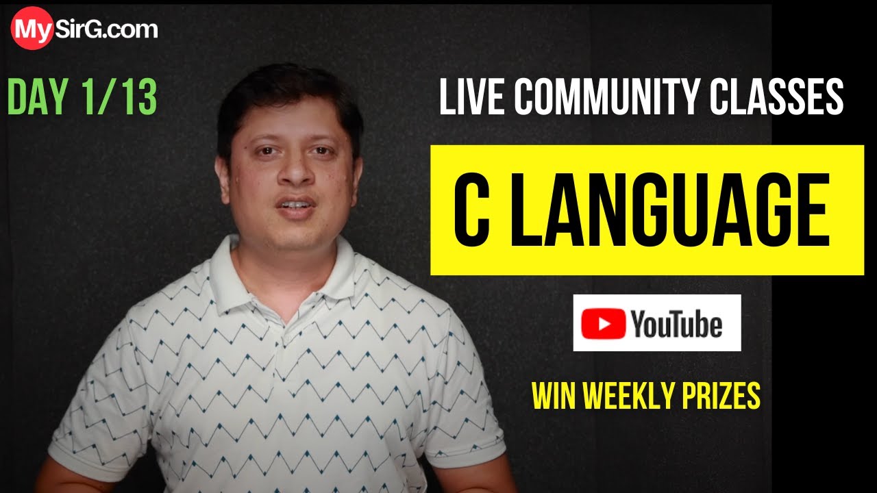 Introduction to C Programming | Community LIVE Class | Day-1