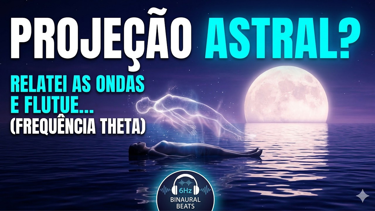 PROJEÇÃO ASTRAL Ondas do Mar + Frequência Theta 6Hz para Relaxamento Profundo