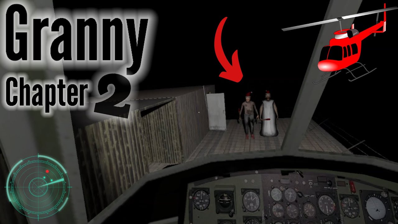 فرار با هلیکوپتر در بازی مامان بزرگ ترسناک 😂🚁 | Granny: Chapter Two - Full game