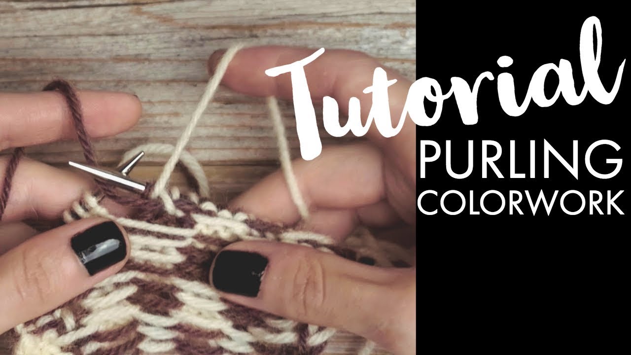 TUTORIAL: Mosaic Knitting (aka Knitting Colorwork Flat)