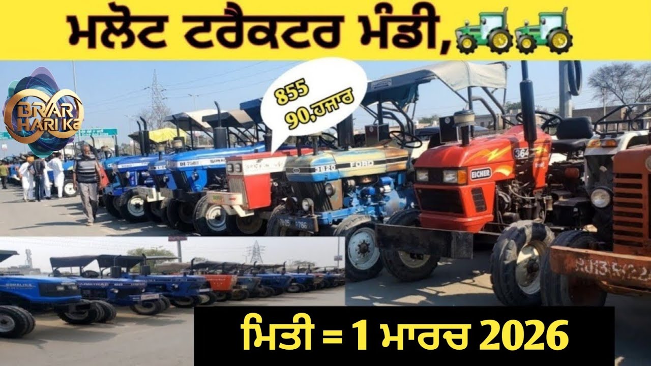 Malout tractor Mandi मलोट ट्रैक्टर बाजार ਮਲੋਟ ਟਰੈਕਟਰ ਮੰਡੀ #5911 #mogatractormandi