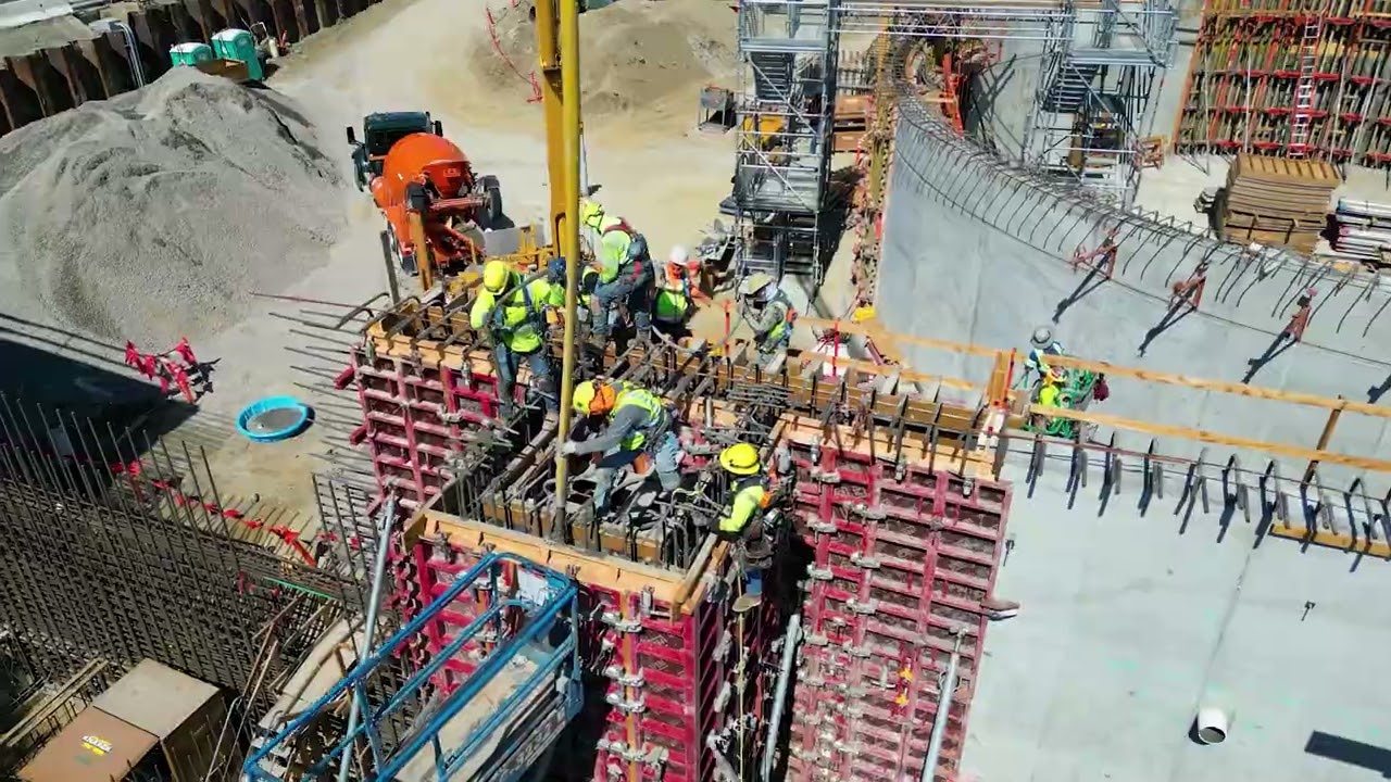 Exterior walls poured for Sunnyvale WPCP bioreactor