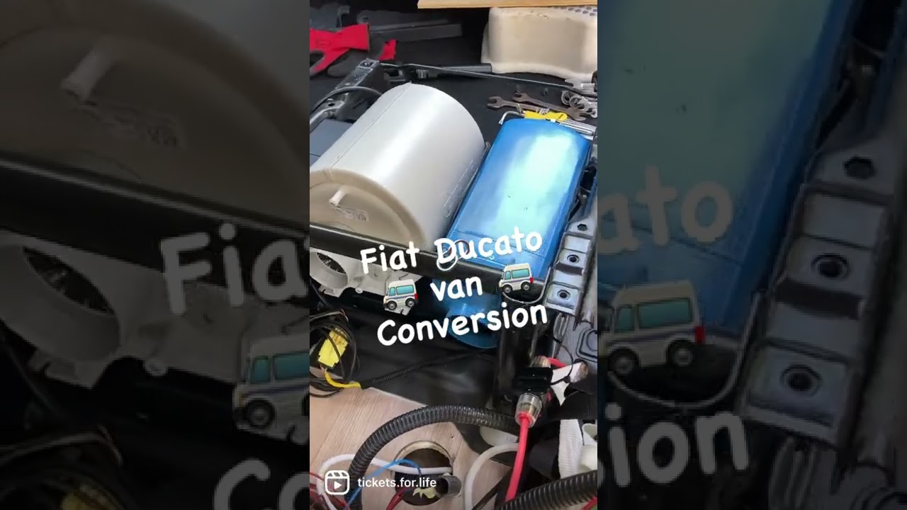 Installazione #cinebasto VEVOR 2Kw e BOILER #TRUMA THERME | #shorts #vanconversion Fiat Ducato