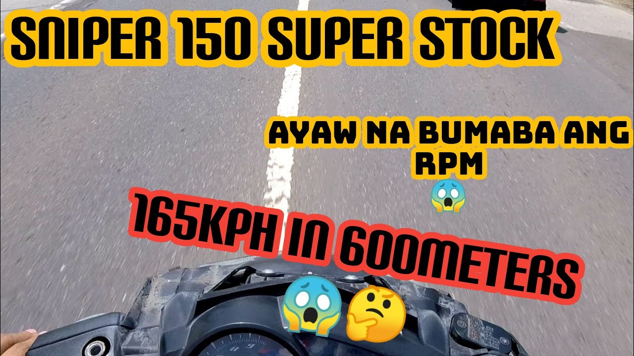 Sniper 150 Super Stock / 600Meters Run (165 kph) #Powered by CKS RACING TEAM