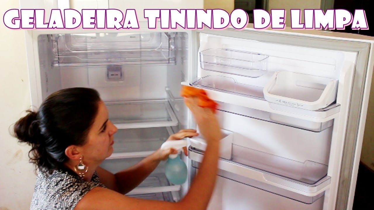 GELADEIRA LIMPA BRILHANDO E SEM ODORES! LIMPEZA DA BORRACHA TAMBÉM! Fran Adorno