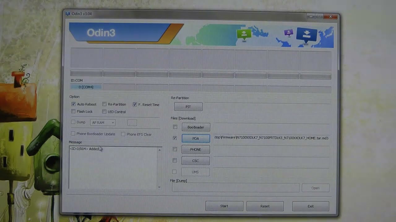 How to install firmware on Samsung Galaxy Note 2 with Odin?