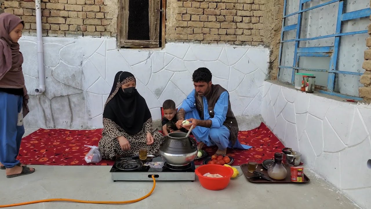 آشپزی حمید جان پختن روش افغانی 