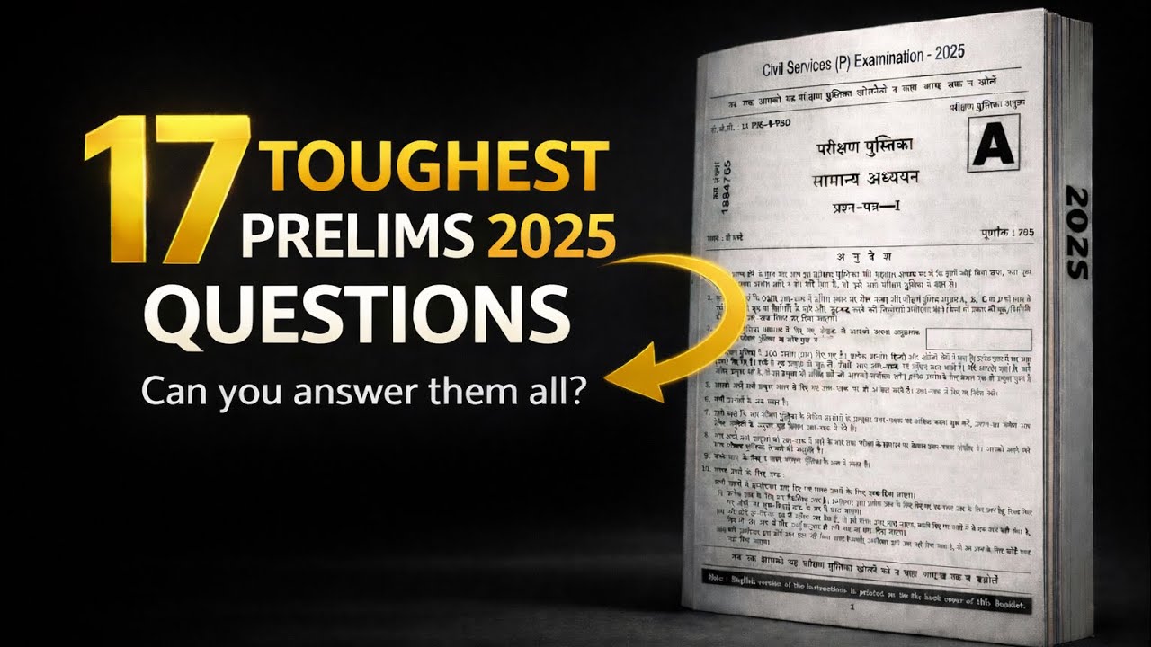 17 TOUGHEST PRELIMS 2025 QUESTIONS: Fast Aptitude Hacks