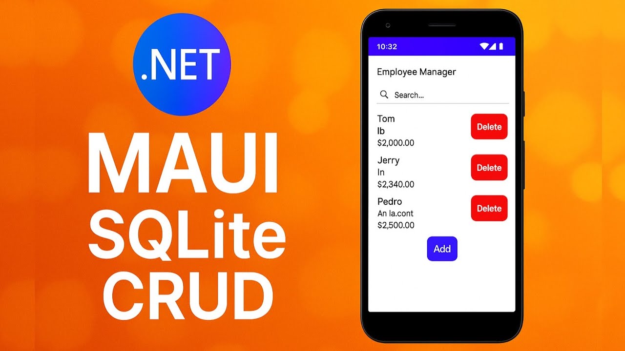 Создание CRUD-операций в .NET MAUI с использованием SQLite
