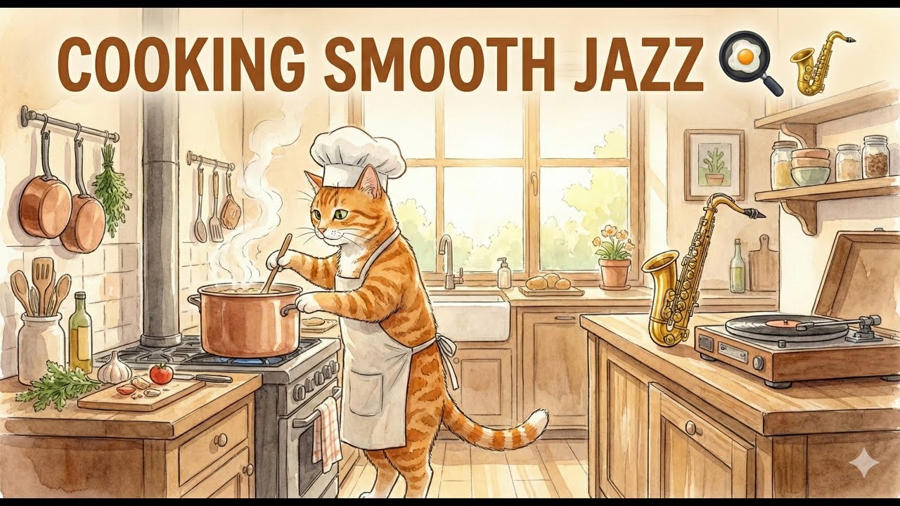 Cooking Smooth Jazz 🍳🎷 | Cozy Lofi Jazz for Kitchen Time & Home Cafe Vibes