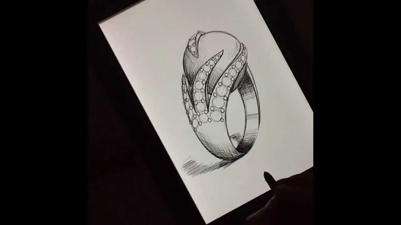 Catch your dream diamond ring sketch
