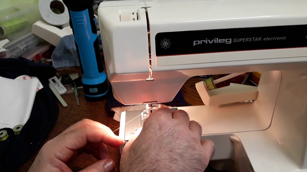 Privileg Nähmaschine - Modell 970-0 - Alle Sticharten probieren - تجريب خياطة الماكينة - الجزء الأول