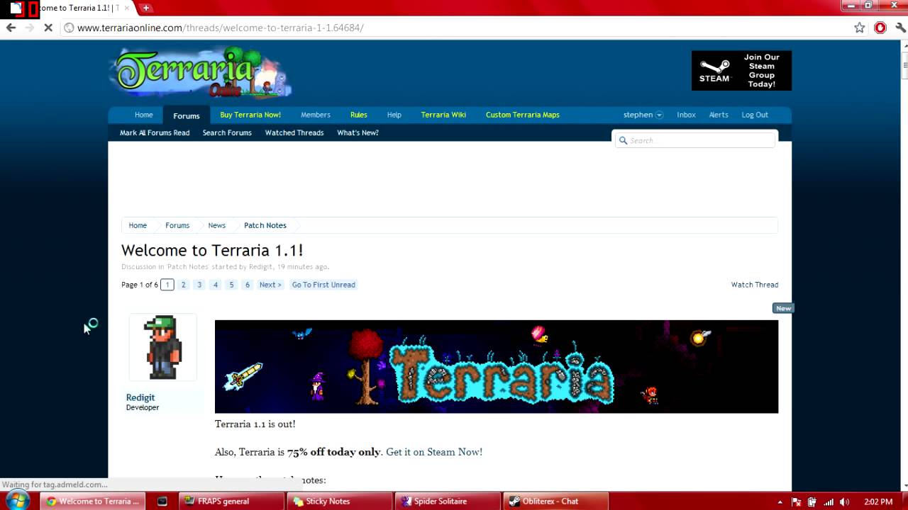 TERRARIA 1.1 UPDATE!!!