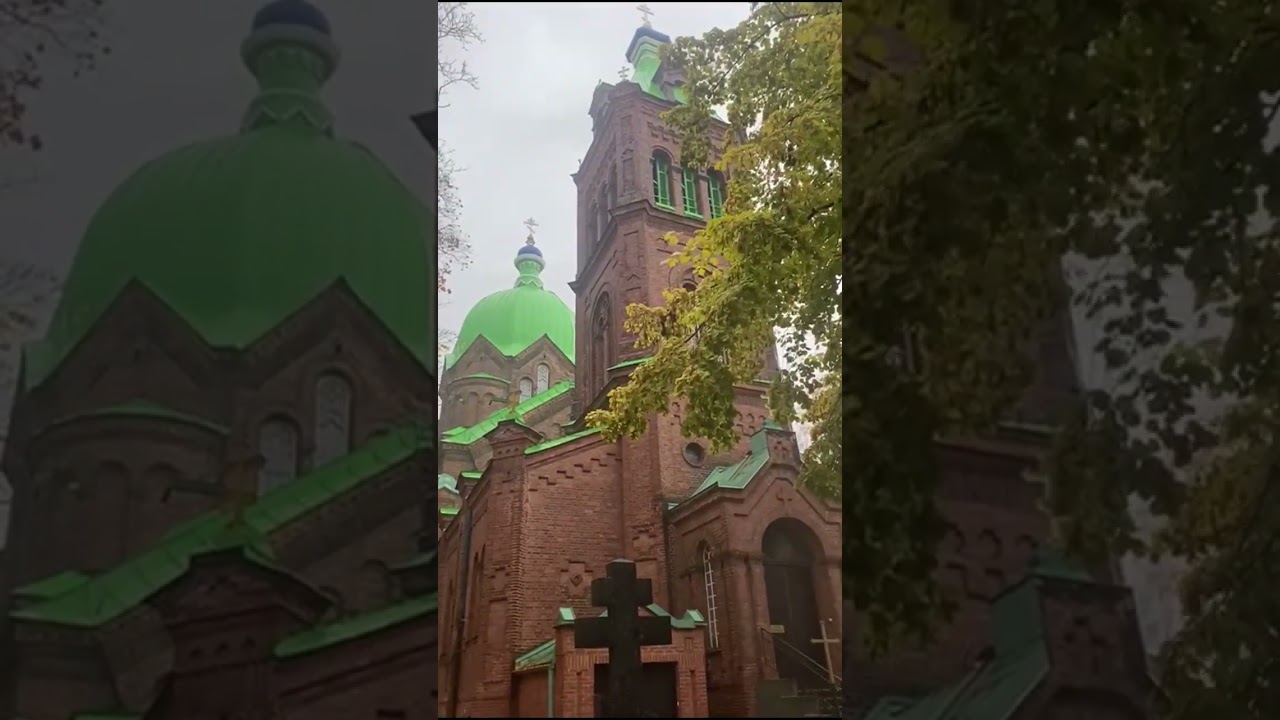 Колокольный звон на воскресную службу в церкви Всех Святых г. Рига (Латвия)