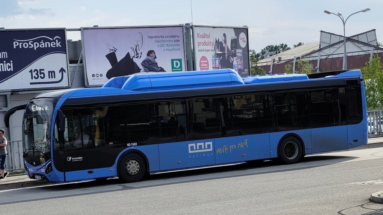 Jízda Linkou 404 Podlesí Aut. Nádr. - Podlesí nad Terasou SOR NSG 12 Transdev Slezsko #40-1543