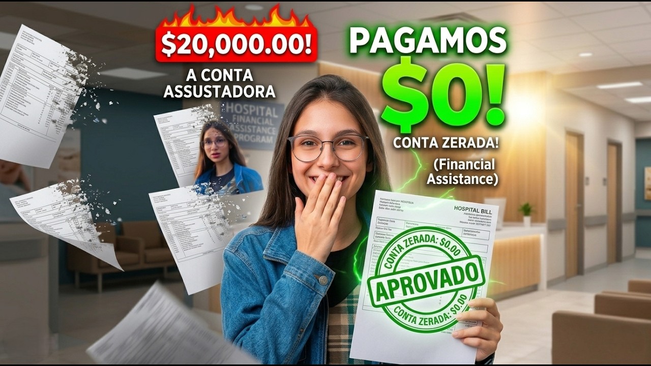CONTA DE $20.000 ZERADA! Como não pagamos nada no Hospital dos EUA
