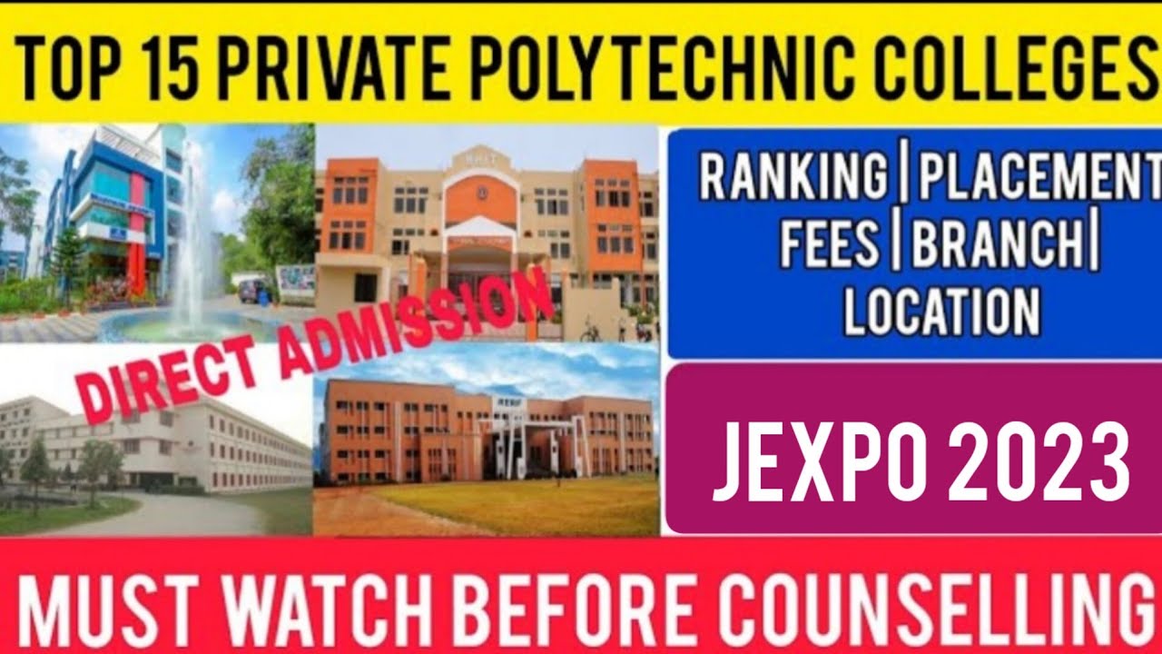 Top 15 Private Polytechnic colleges in West Bengal | Direct Admission | Best Polytechnic Colleges