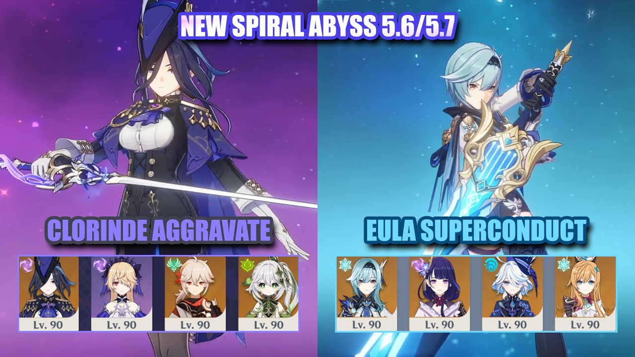NEW Spiral Abyss 5.7 | Clorinde Aggravate & Eula Superconduct | Genshin Impact