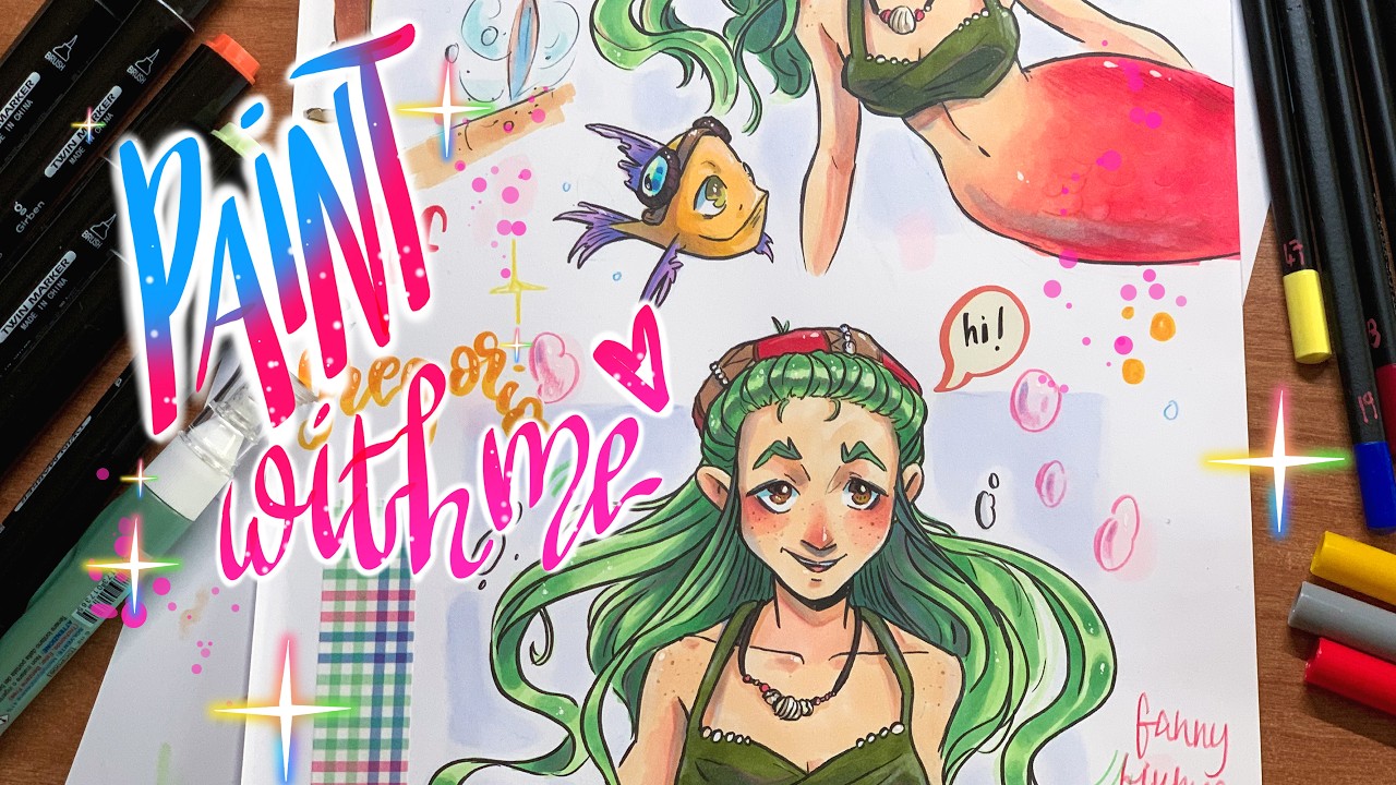 🪸 🐚 Check new art account! // OCs study: Rif and Gregorio // ft. Girben markers