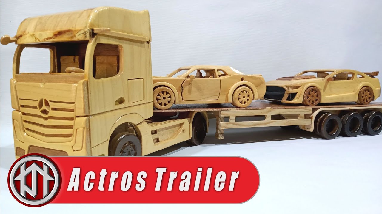Wooden trailer Mercedes Benz Actros