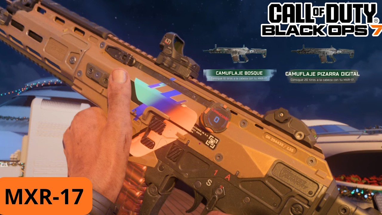 PROGRESO de CAMUFLAJES en la MXR-17: SOTOBOSQUE,BOSQUE y PIZARRA DIGITAL CALL OF DUTY BLACK OPS 7