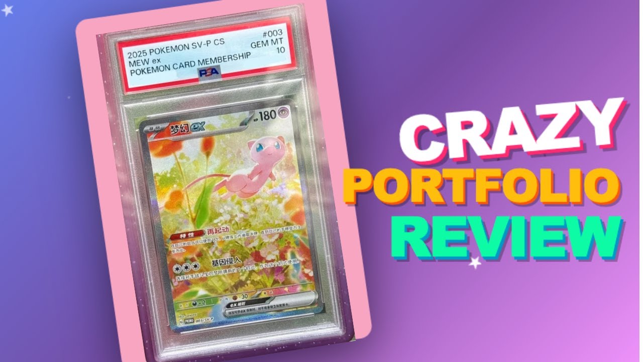 SIX-FIGURE Pokemon Portfolio Review - SUPER RARE MEW