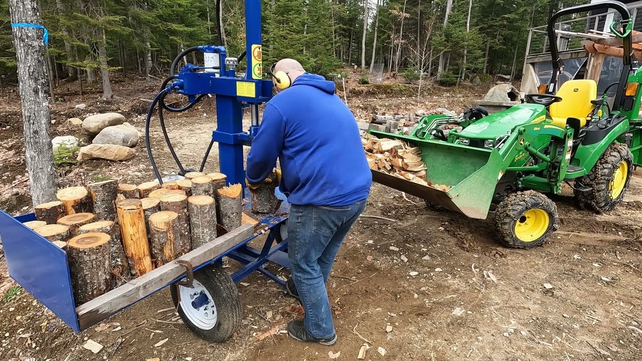 62-Fendeuse Timberdevil à table de travail verticale-avantages et inconvénients