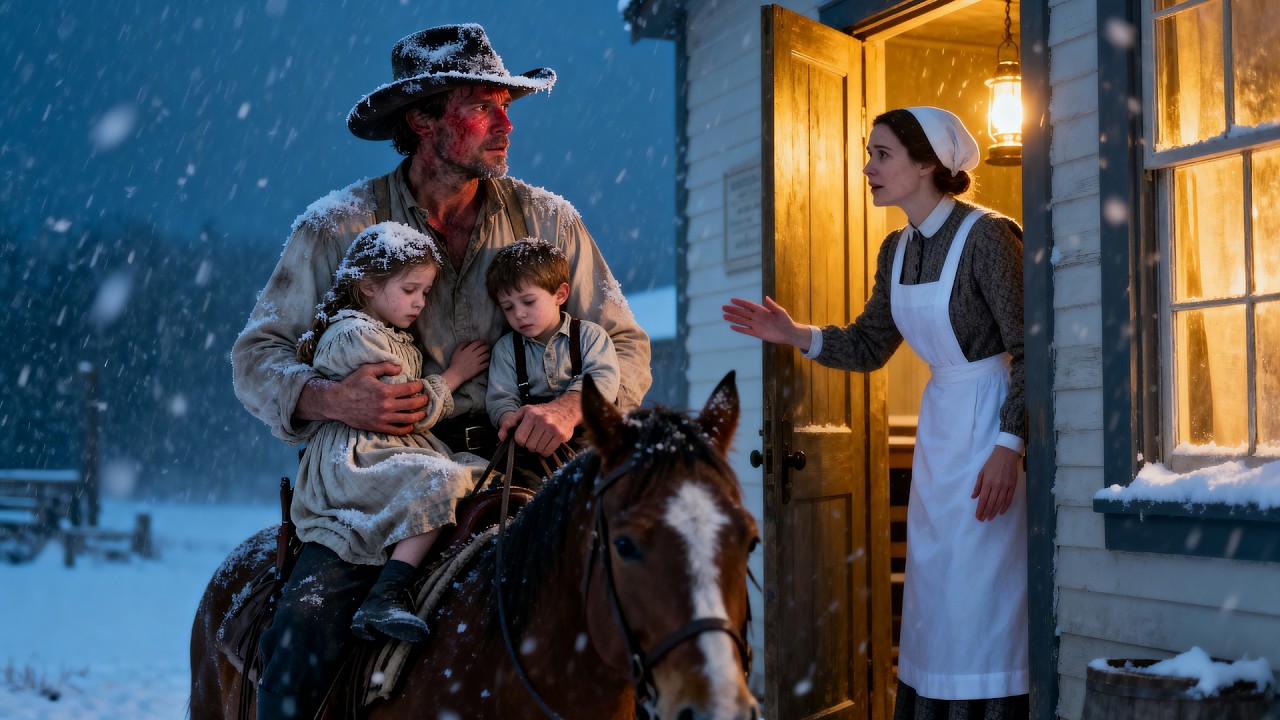 A Poor Cowboy Found 2 Orphaned Kids Freezing on Valentine Morning—The Nurse Helped Save Them