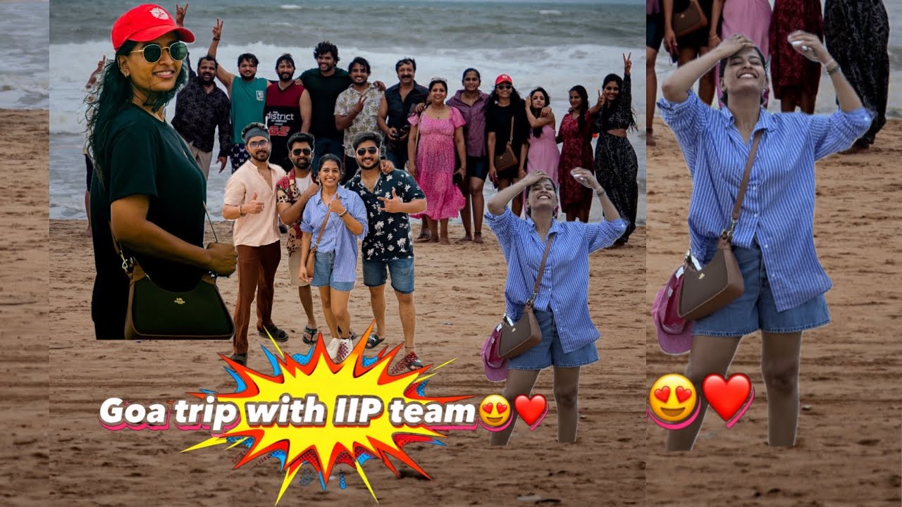 Goa trip with my IIP team 😍❤️ || Anshu Reddy || Anshu Reddy Vlogs ||