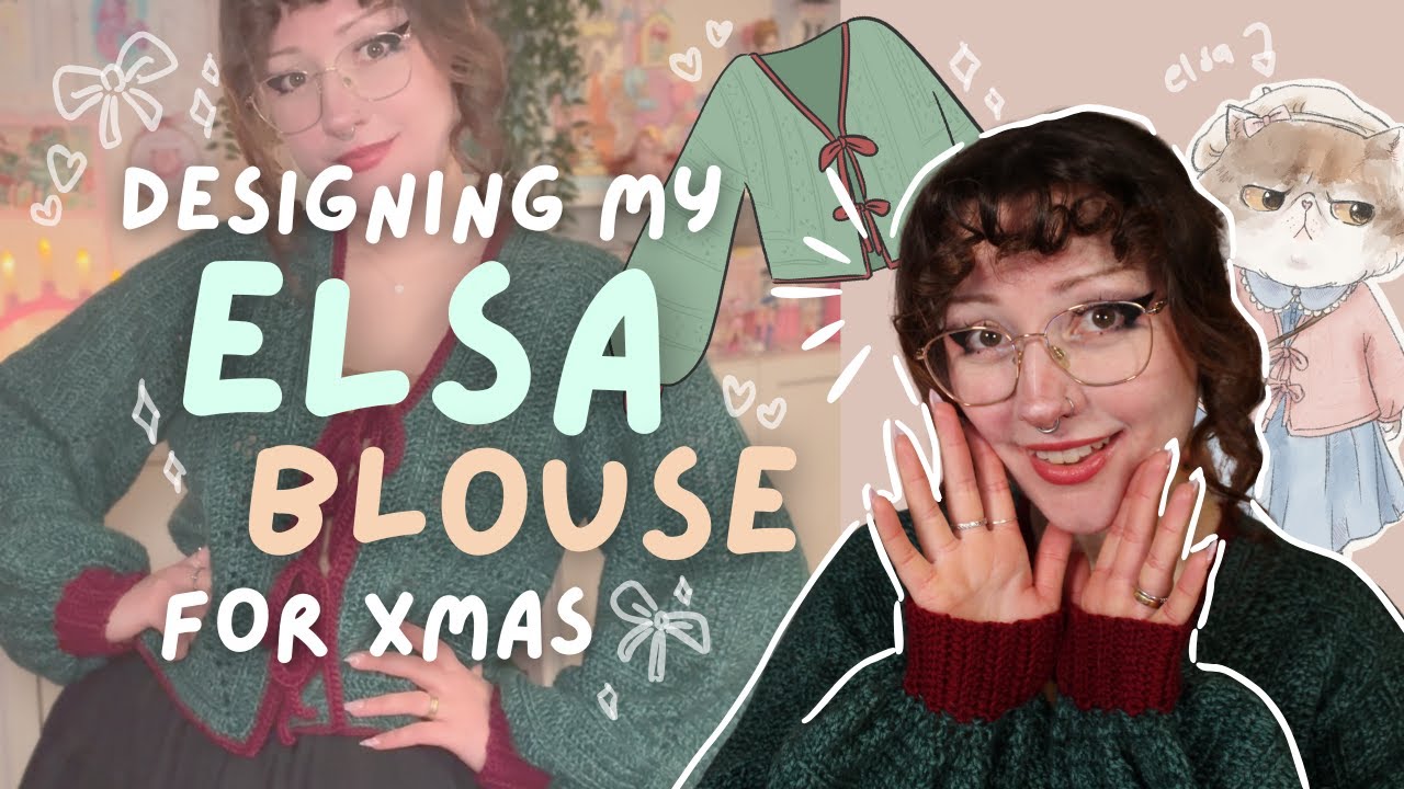 Crocheting My 2025 Xmas Cardi! | Elsa Blouse - Solid Hexagon Cardigan Tutorial & Vlog ♥ Shaiyeh