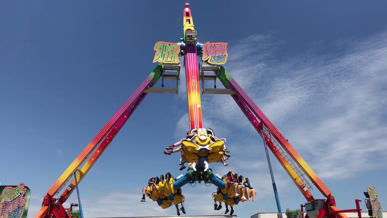 Our friends on the super nova 360 at the carnival