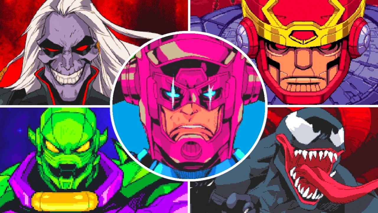 Marvel Cosmic Invasion - All Bosses (2-Player)