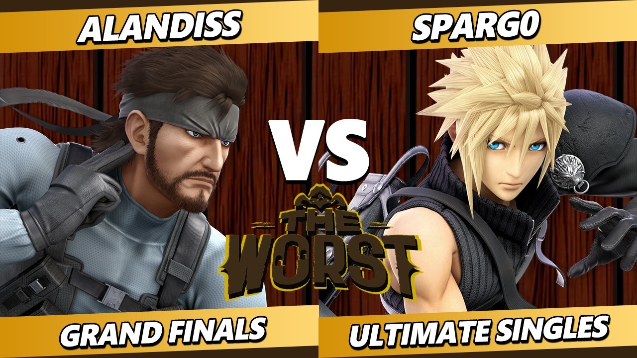 The Worst 21 GRAND FINALS - AlanDiss (Snake) Vs. Spargo (Cloud) Smash Ultimate - SSBU