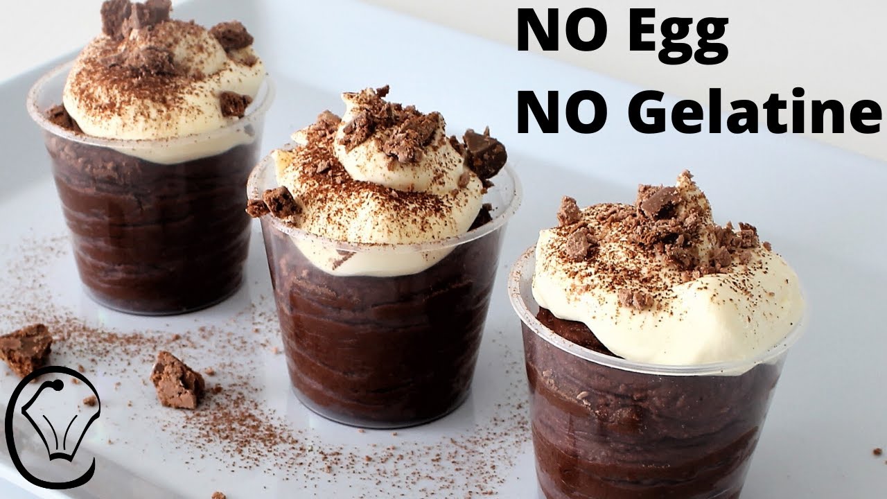 Mocha Chocolate Mousse Biscuit Mini Dessert Cups Quick and Easy EGGLESS No Gelatine! Tim Tams COFFEE