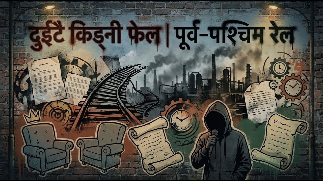 दुईटै किड्नी फेल | Purba-Paschim Rail Nepali Pop Song#nepalirap #nepalianimation #nepalisong