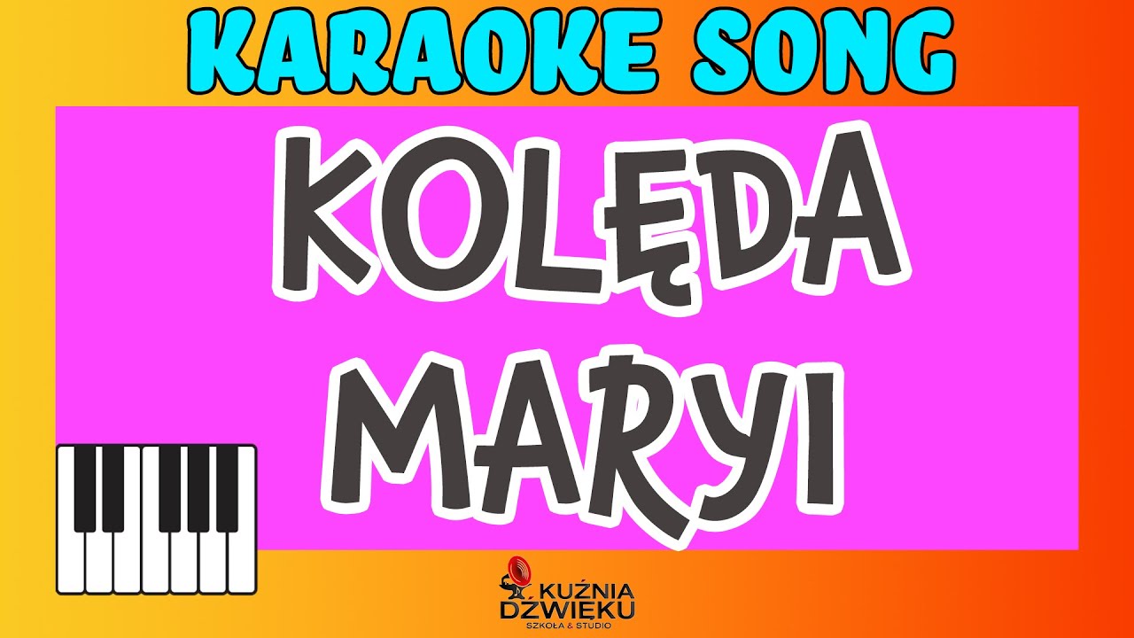 Kolęda Maryi - TGD - Karaoke z linią melodyczną