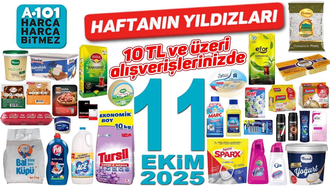 A101 11 EKİM 2025 İNDİRİM KATALOĞU | A101 ÇAY & ŞEKER & DETERJAN | A101 İNDİRİMİ BU HAFTA |  A101