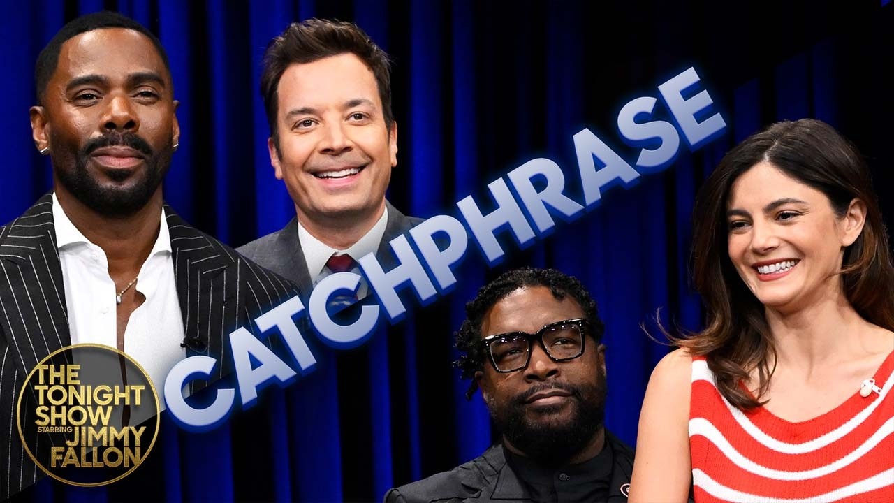 Catchphrase with Colman Domingo and Monica Barbaro | The Tonight Show Starring Jimmy Fallon
