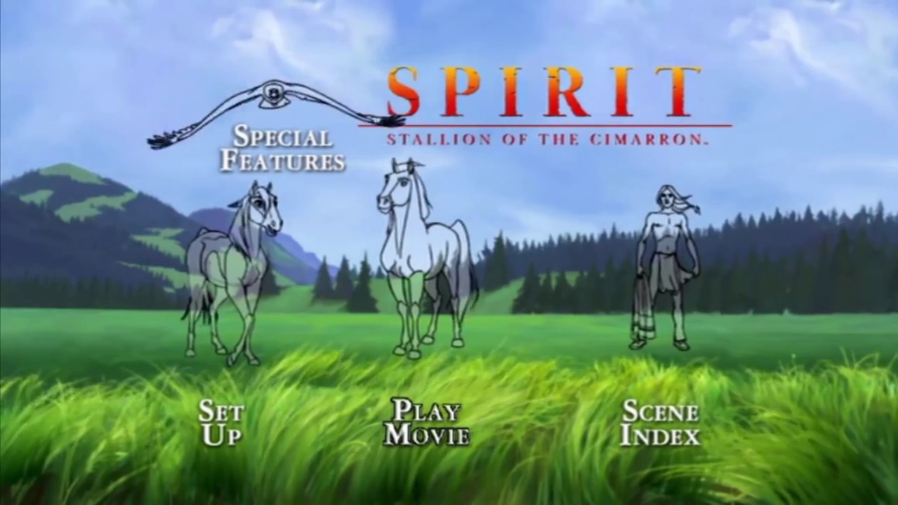 Spirit: Stallion of the Cimarron MENU DVD HD (2002)