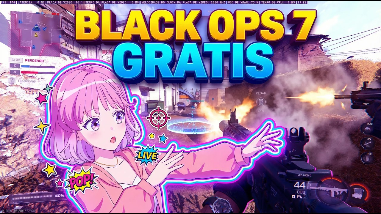 BLACK OPS 7 GRATIS: TESTEI NA RTX 3070TI + I5 10400F - 100FPS +